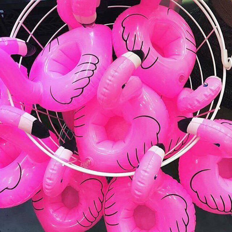 PoolFrolics ™ Floating Flamingo Drink Holder