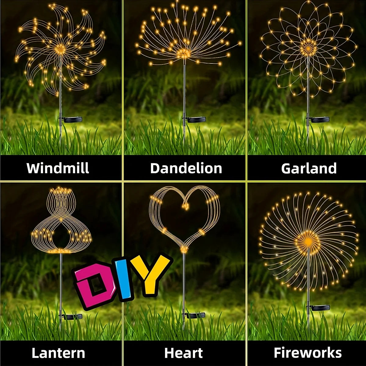 Outdoor Solar Firework Lights