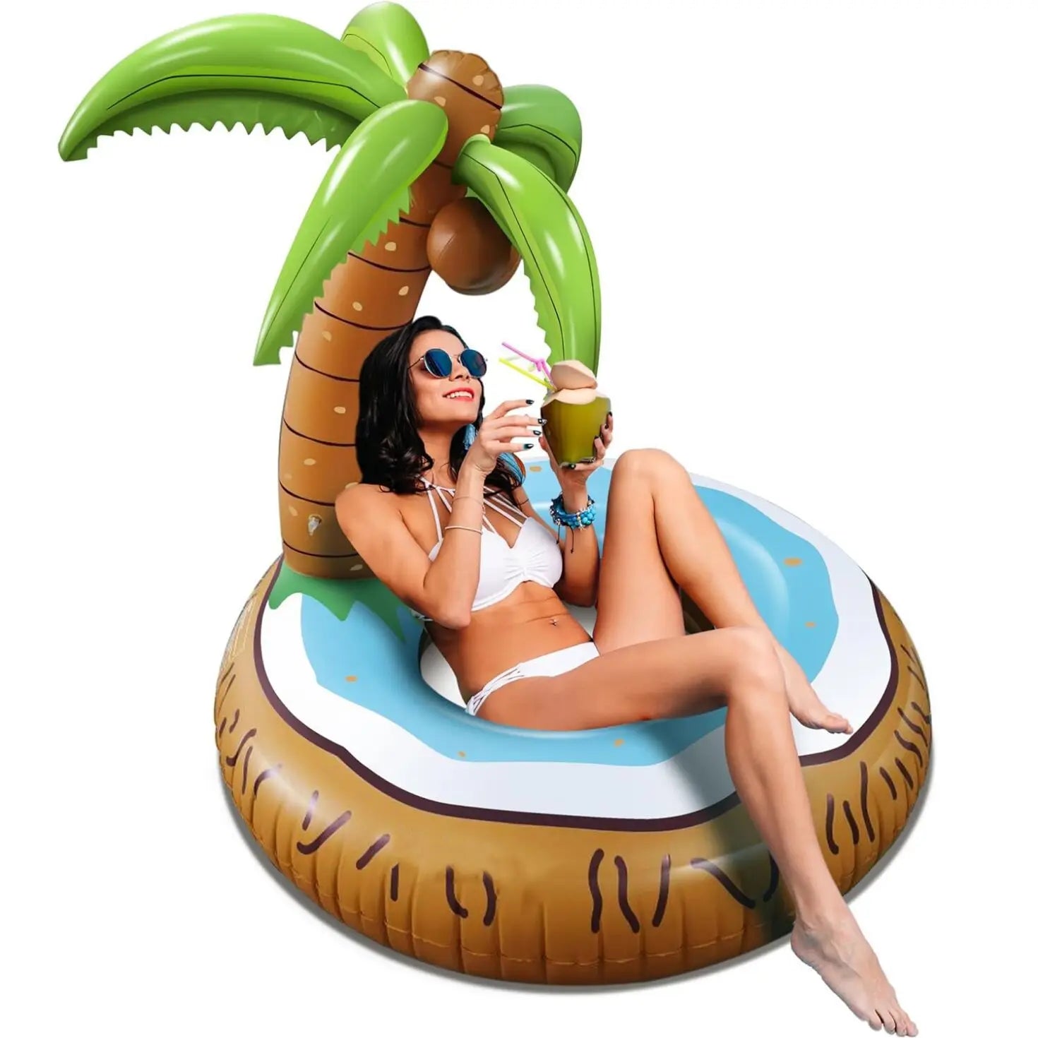 Inflatable Coconut Tree Pool Float