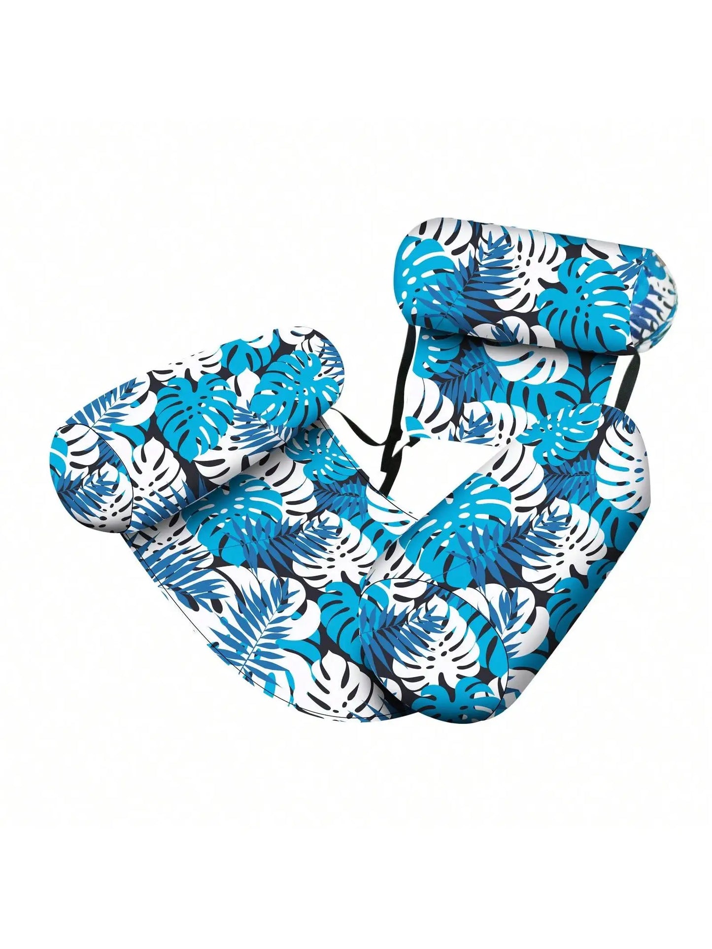 1pcs New Inflatable Water Hammock with Armrests PVC Floating Lounger Sofa for Adults Summer Print Pool Float Inflatable Lounger
