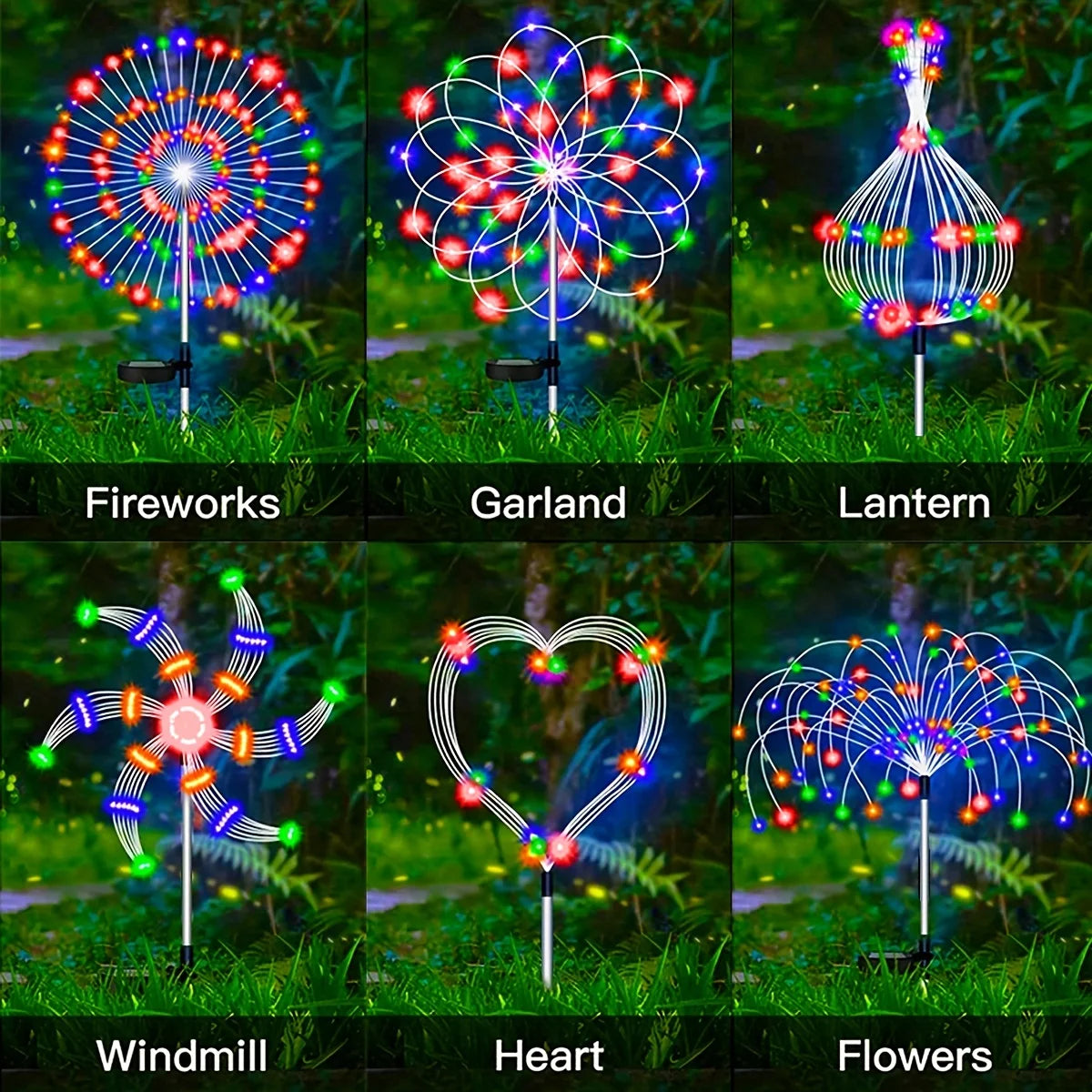 Outdoor Solar Firework Lights