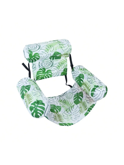 1pcs New Inflatable Water Hammock with Armrests PVC Floating Lounger Sofa for Adults Summer Print Pool Float Inflatable Lounger